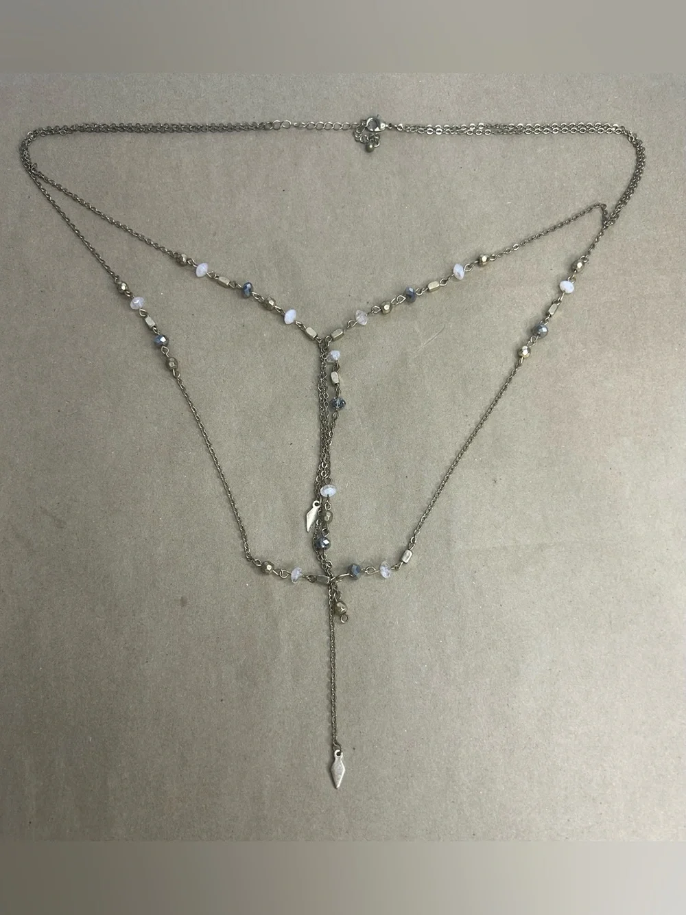 5 for $25🔥Multi-Layered Beaded Lariat Y Chain Necklace
